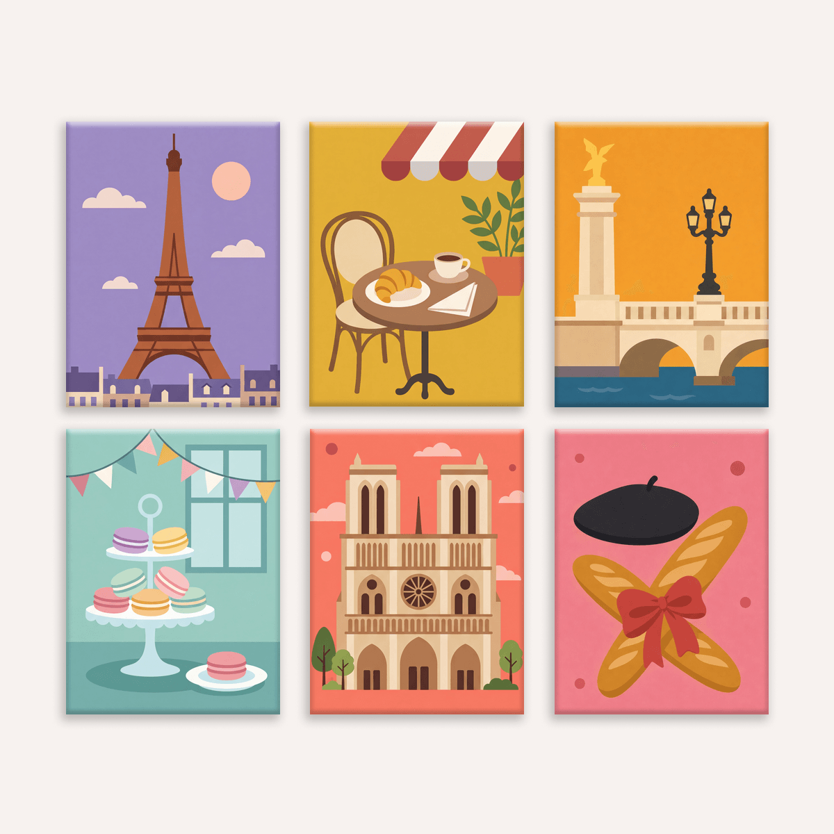 Paris Landmarks - Number Artist Paint by Numbers Kits