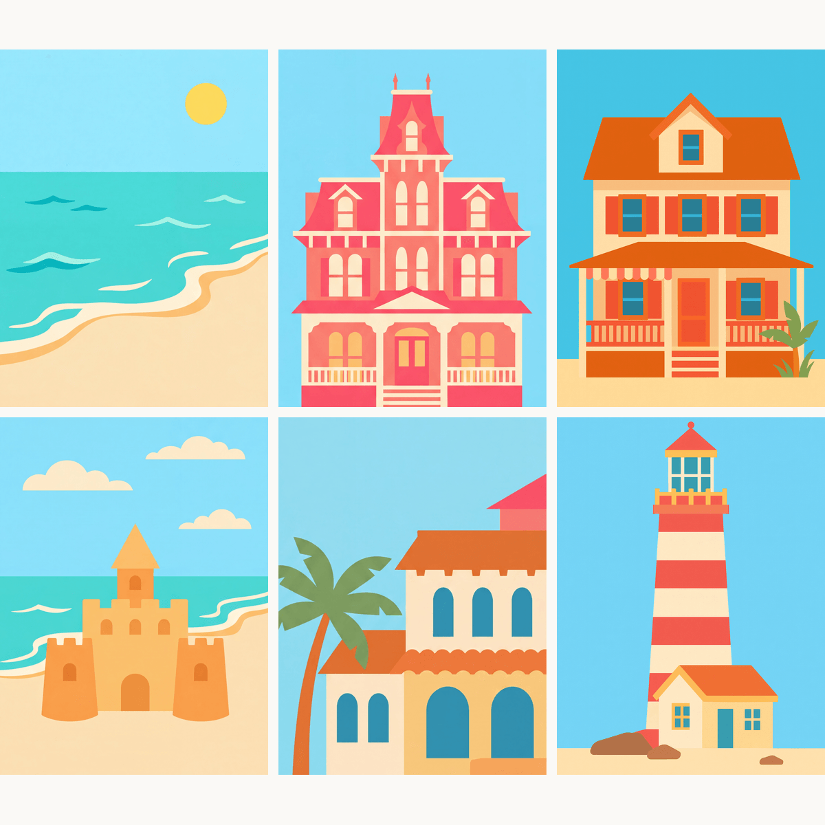 Coastal Haven - Number Artist Paint by Numbers Kits