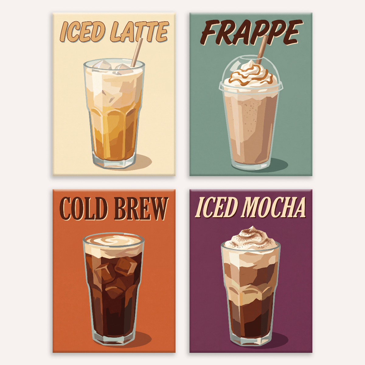 Iced Coffee Escape - Number Artist Paint by Numbers Kits