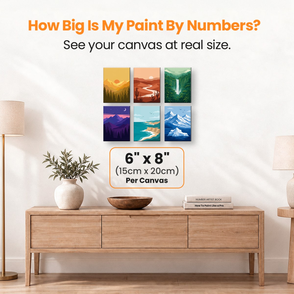 Wild Landscapes - Number Artist Paint by Numbers Kits
