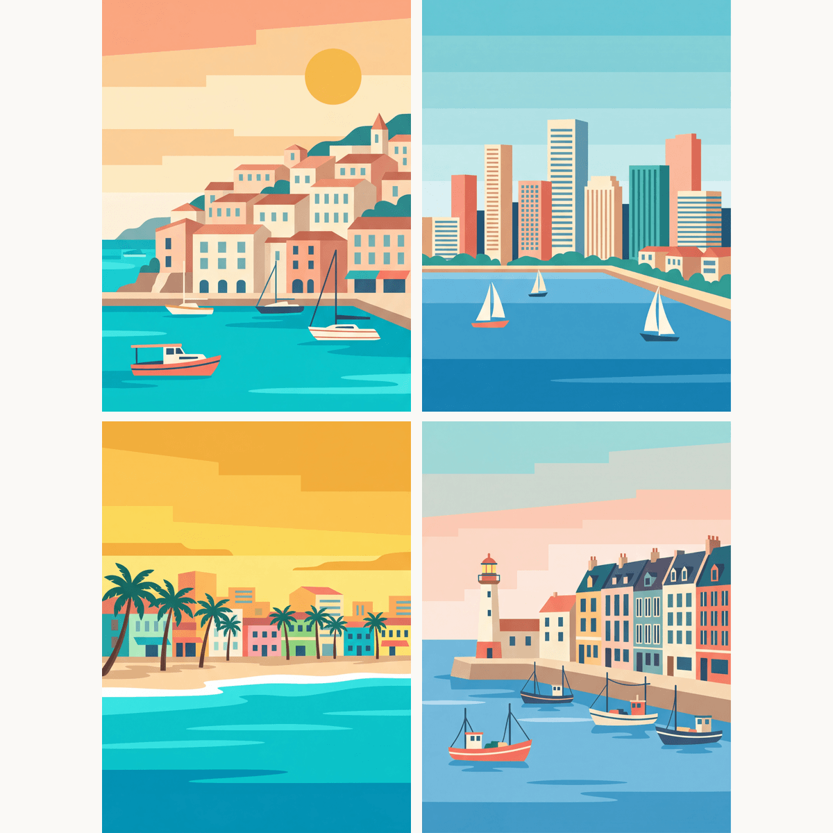 Charismatic Coasts - Number Artist Paint by Numbers Kits