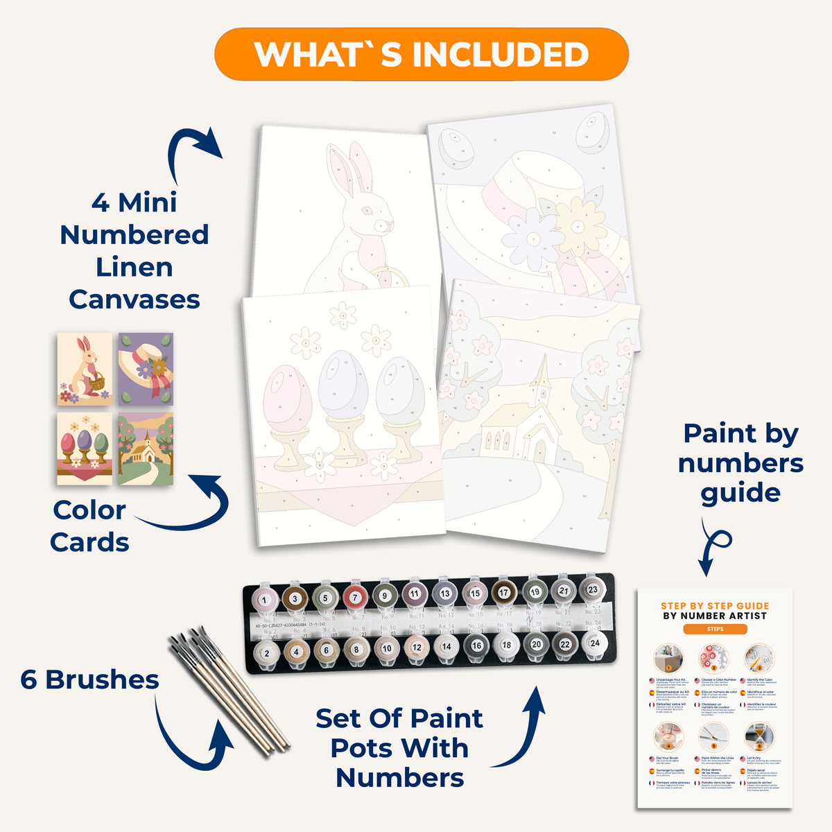 Easter Grace - Number Artist Paint by Numbers Kits