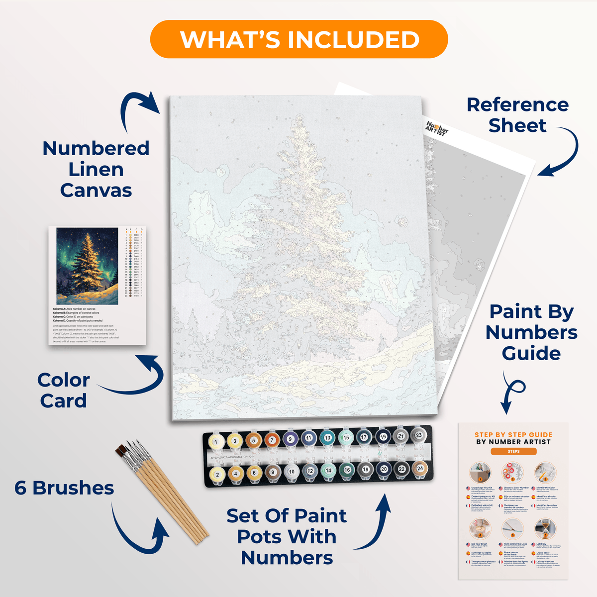 Golden Wish - Number Artist Paint by Numbers Kits