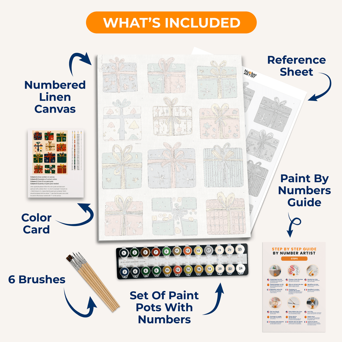 Present Collection - Number Artist Paint by Numbers Kits
