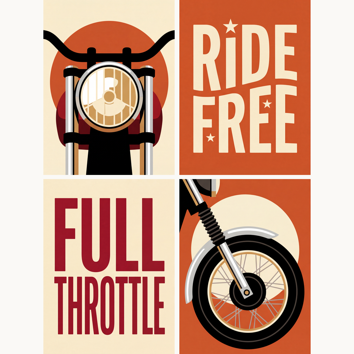 Motorcycle Freedom - Number Artist Paint by Numbers Kits