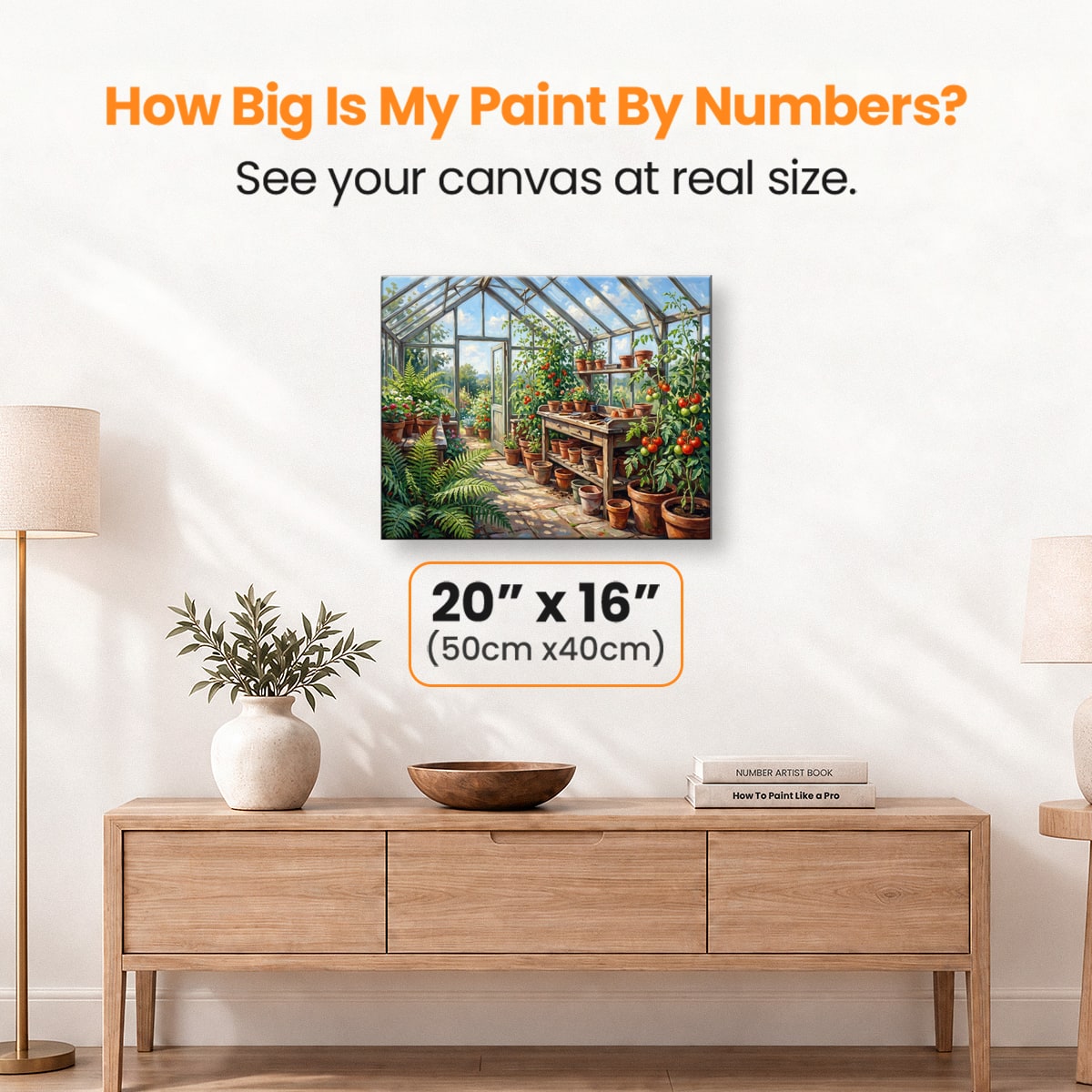 Greenhouse Bliss - Number Artist Paint by Numbers Kits