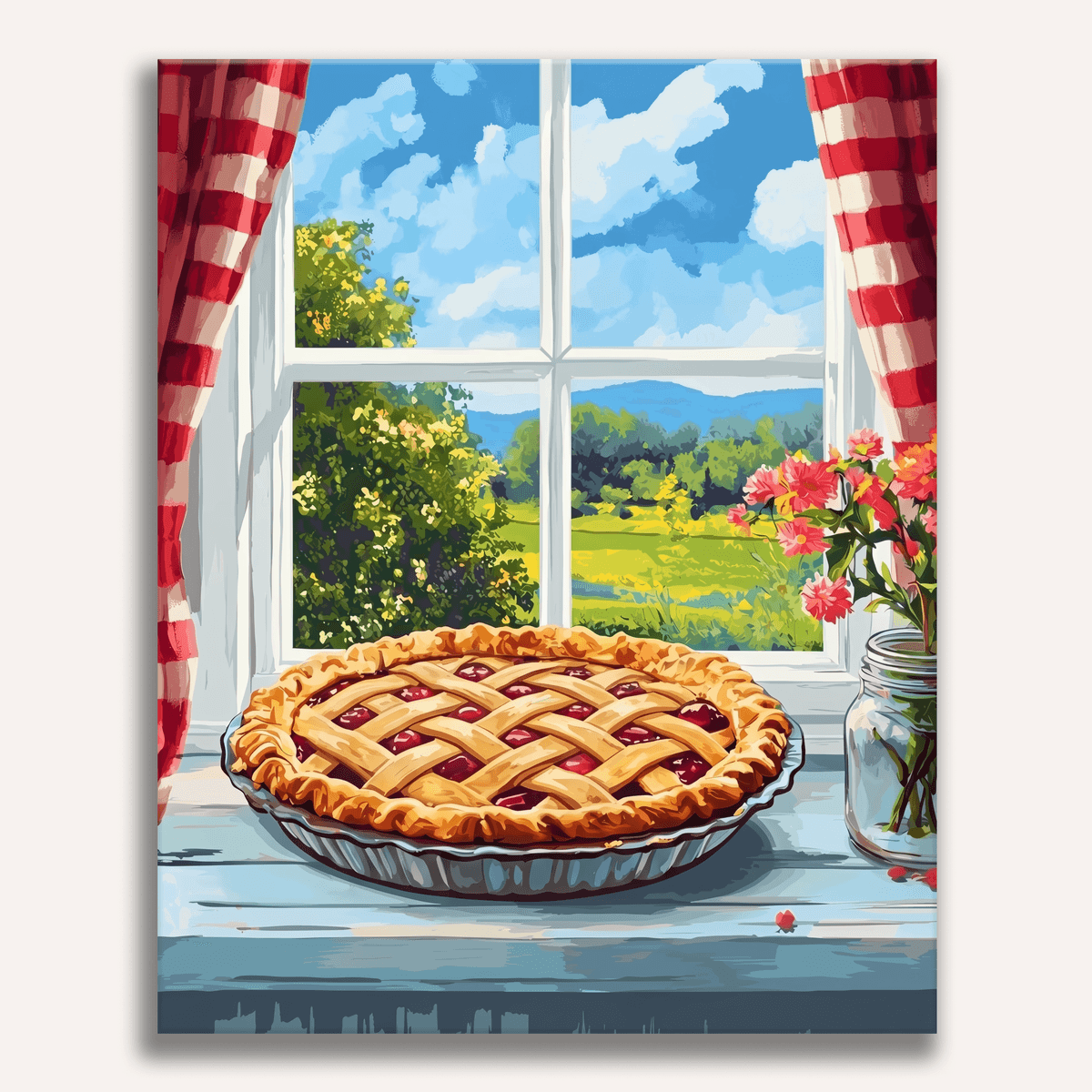 Windowsill Pie - Number Artist Paint by Numbers Kits
