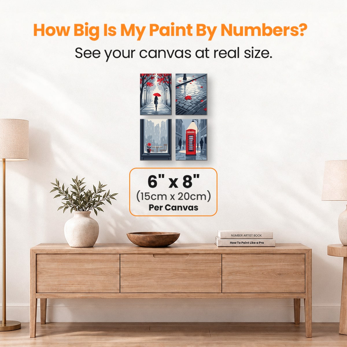 Scarlet Rain - Number Artist Paint by Numbers Kits