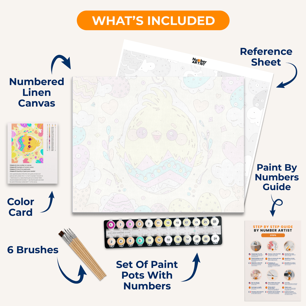 Easter Hatchling - Number Artist Paint by Numbers Kits