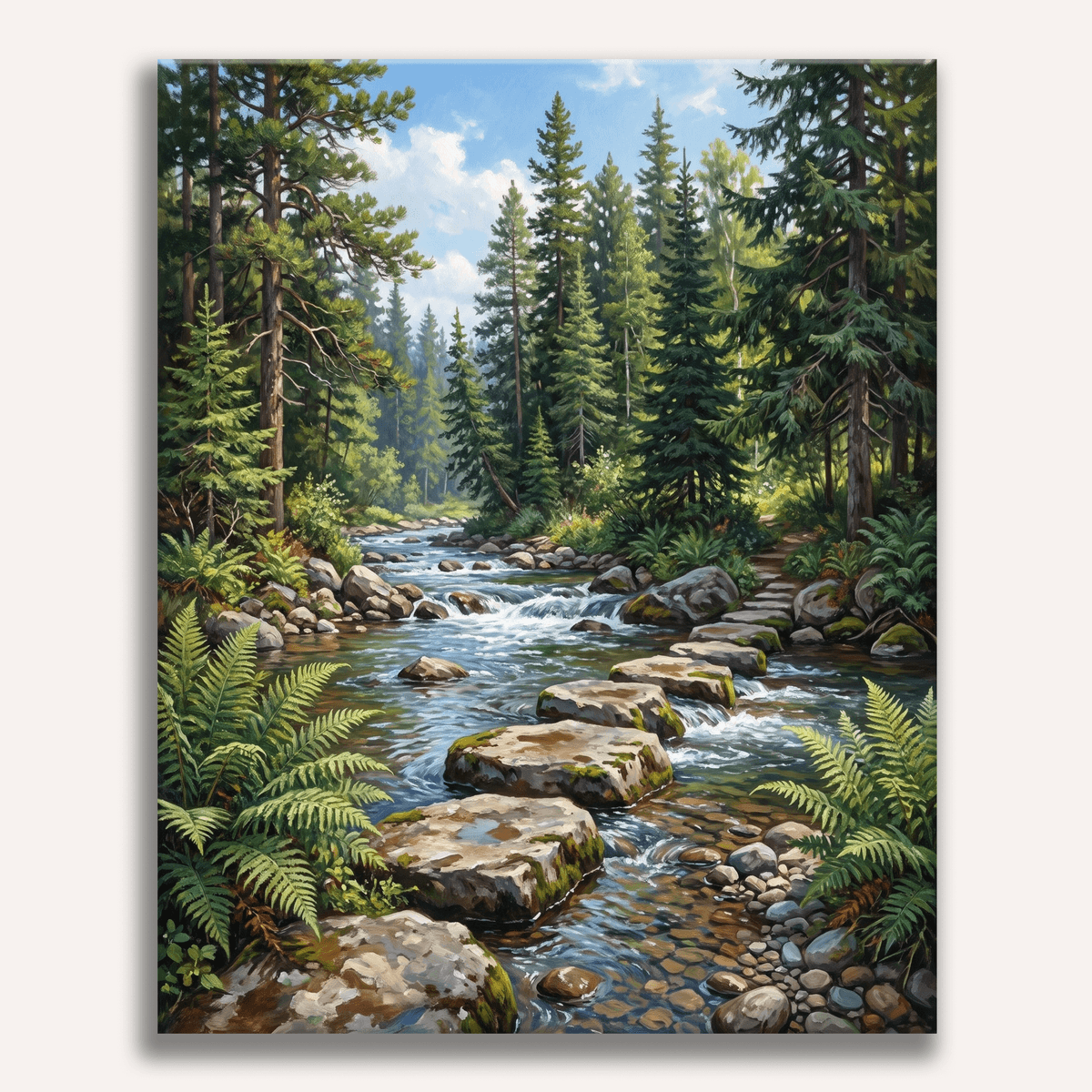 Stream Crossing - Number Artist Paint by Numbers Kits