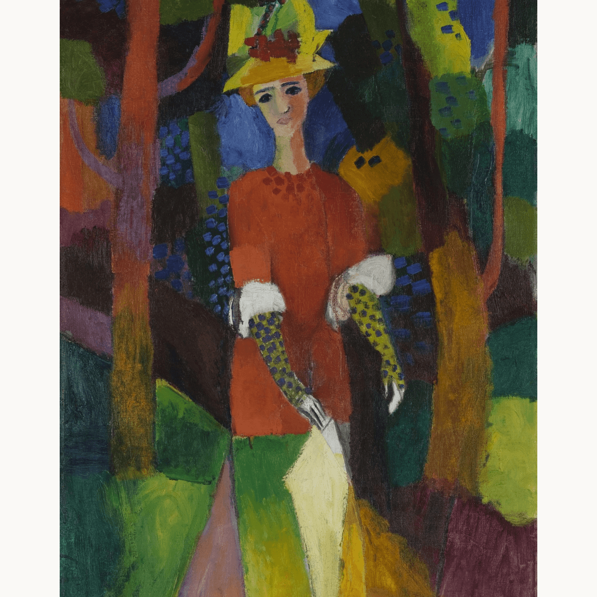 Woman in a Park by August Macke - Number Artist Paint by Numbers Kits