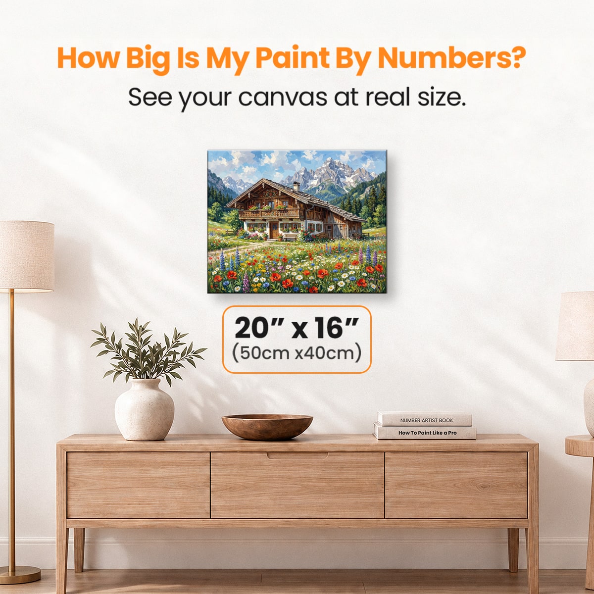 Meadow Homestead - Number Artist Paint by Numbers Kits