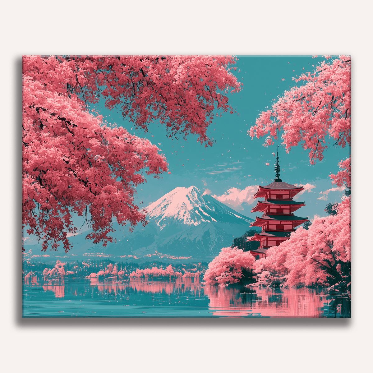 Sakura Landscape - Number Artist Paint by Numbers Kits