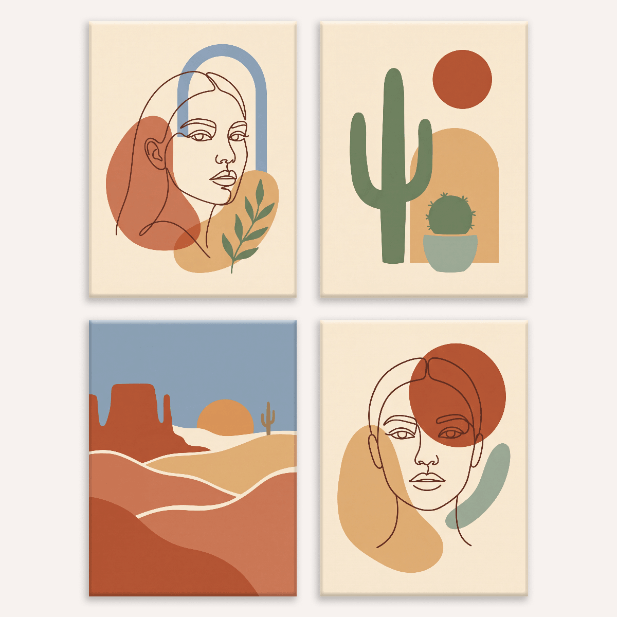 Boho Desert - Number Artist Paint by Numbers Kits