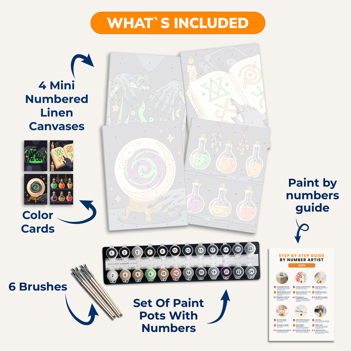 Witch Brew - Number Artist Paint by Numbers Kits