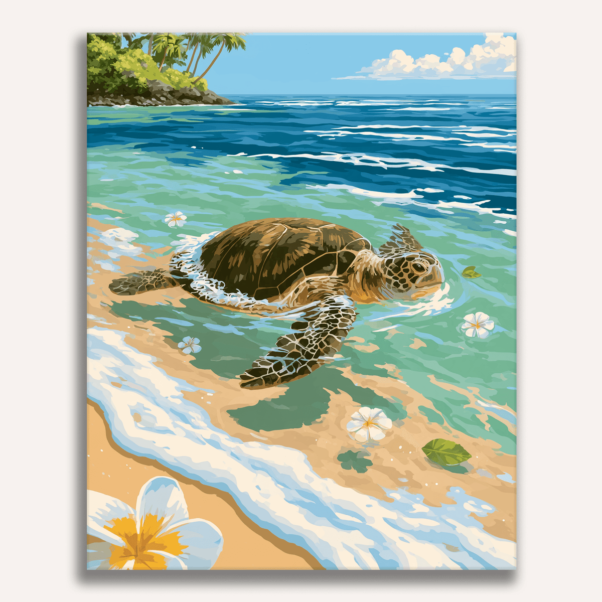 Plumeria Tide - Number Artist Paint by Numbers Kits