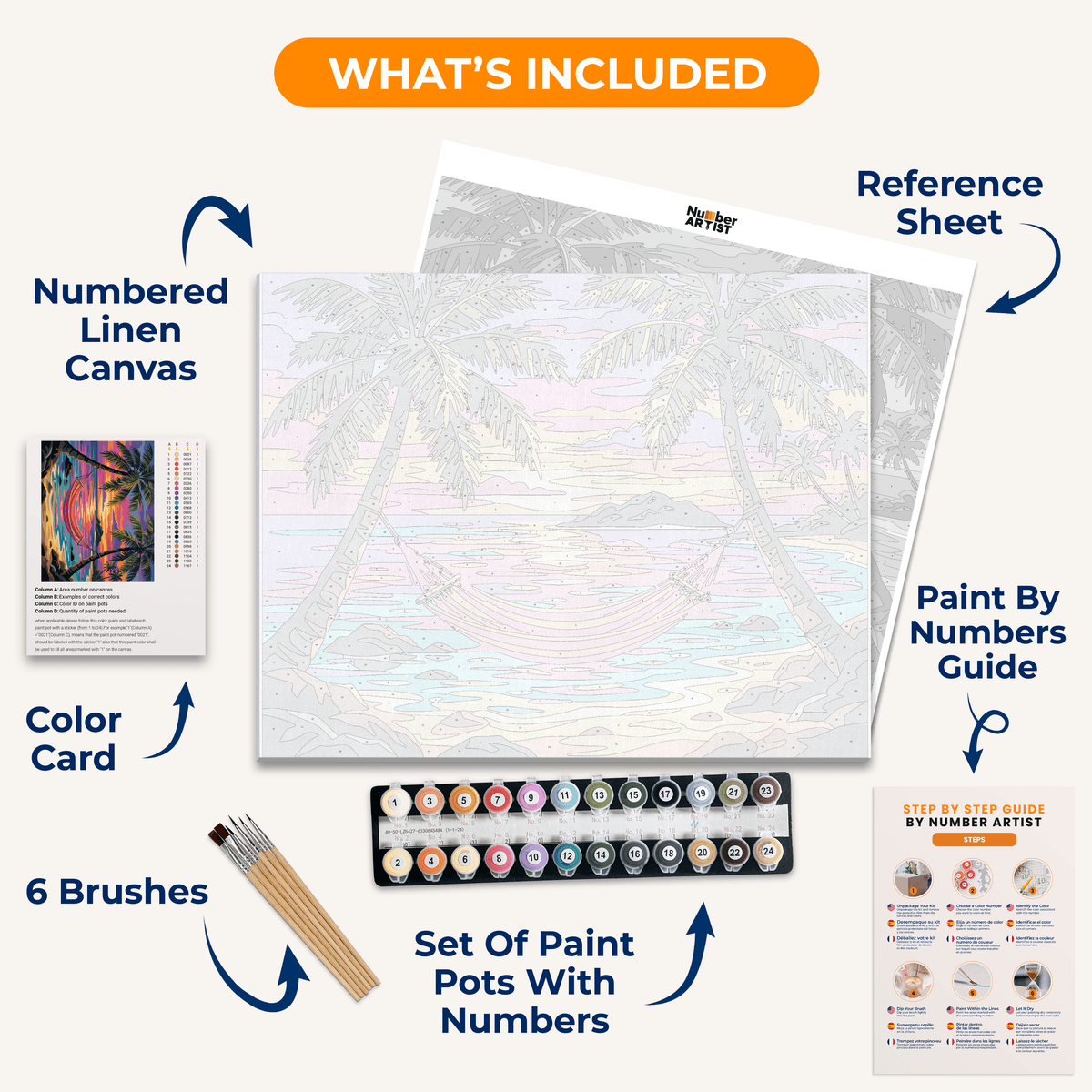 Slow Evenings - Number Artist Paint by Numbers Kits