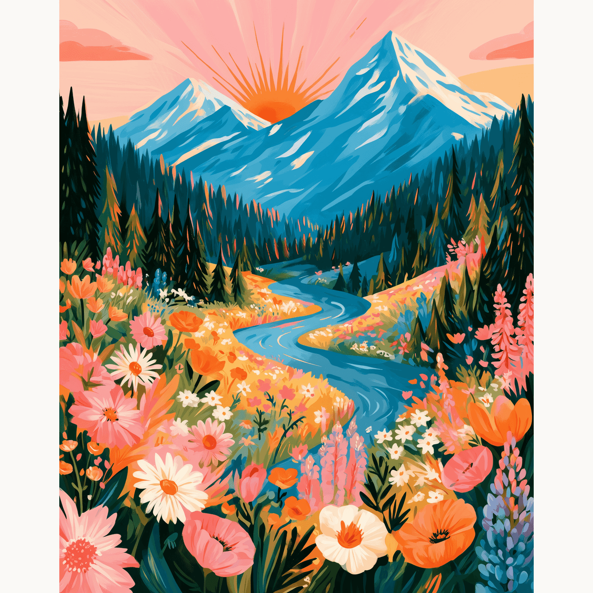 Landscape Vibrancy - Number Artist Paint by Numbers Kits