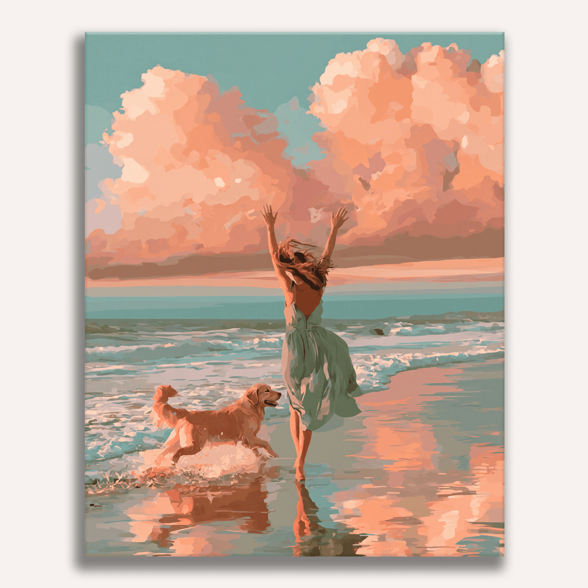 Joyful Beach - Number Artist Paint by Numbers Kits