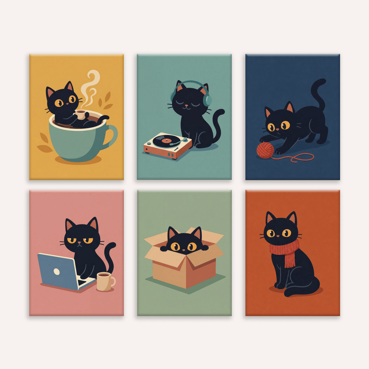Black Cat Diaries - Number Artist Paint by Numbers Kits