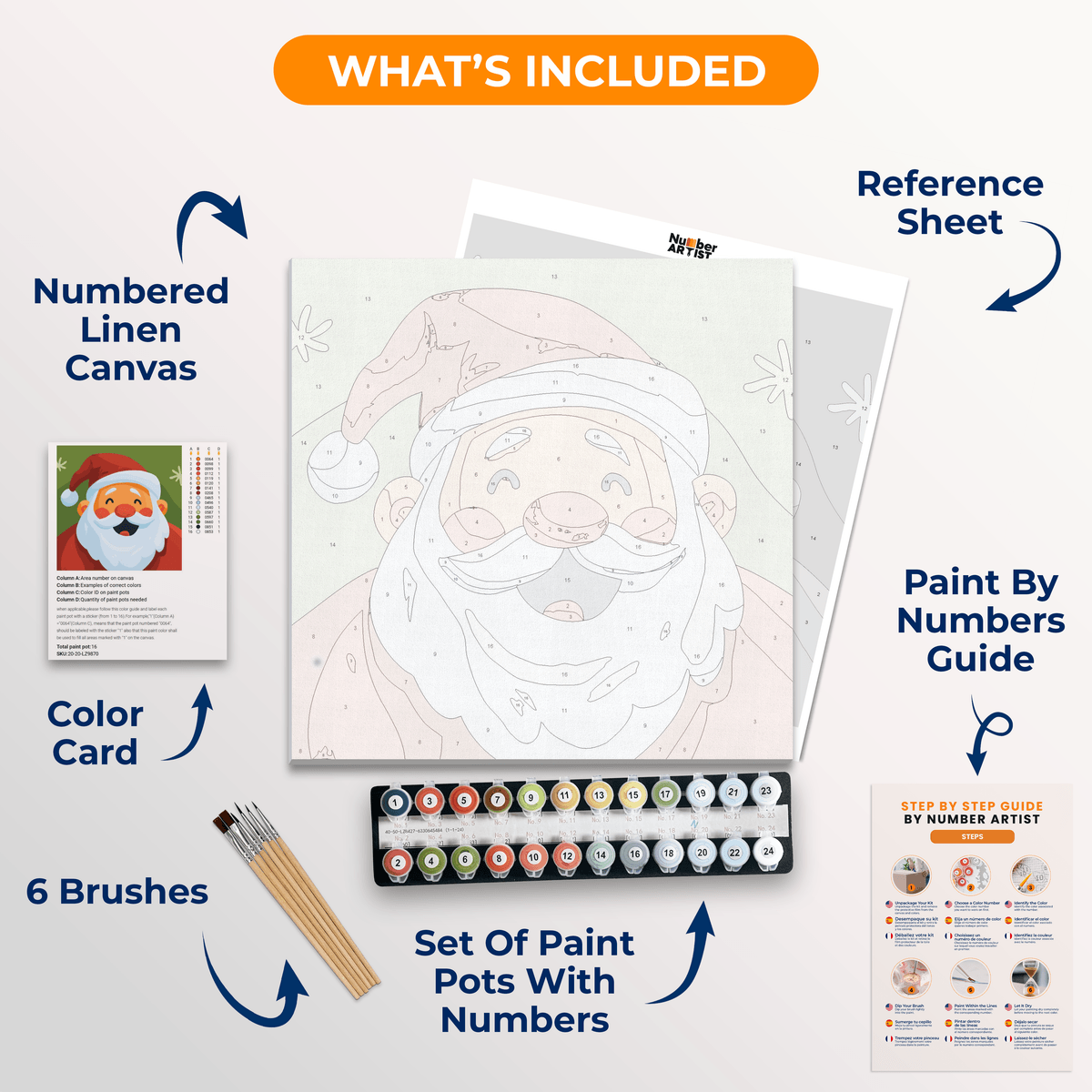 Santa's Laugh - Number Artist Paint by Numbers Kits