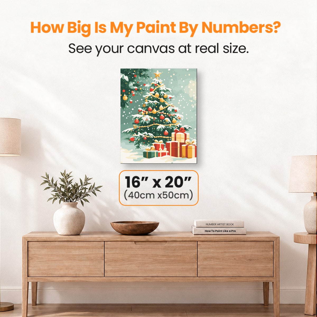 Outdoor Christmas Tree - Number Artist Paint by Numbers Kits