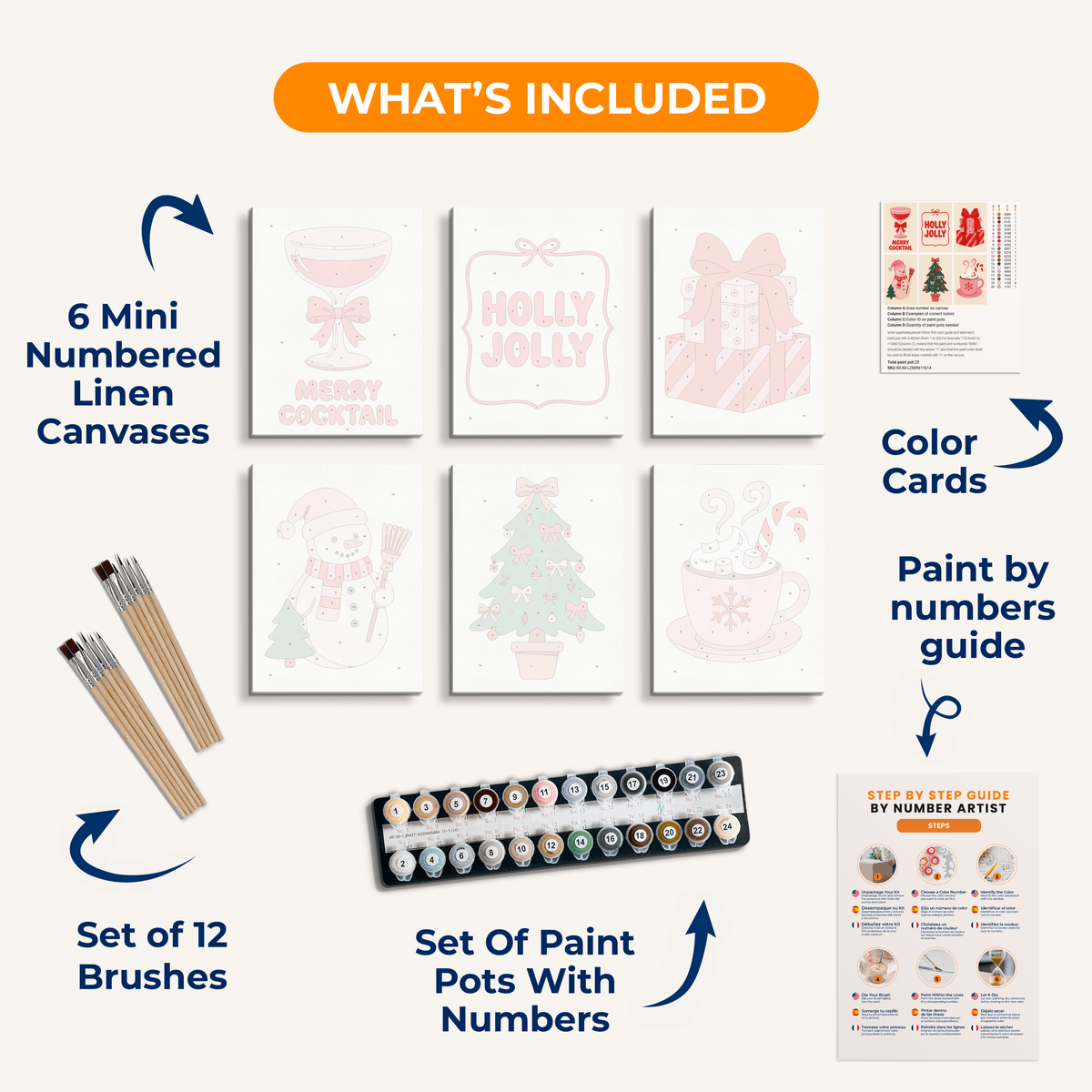 Sparkle Season - Number Artist Paint by Numbers Kits