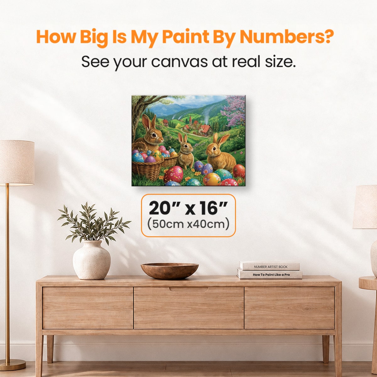 Easter Rabbits - Number Artist Paint by Numbers Kits