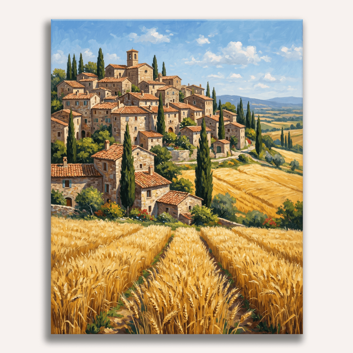 Cypress Hilltop - Number Artist Paint by Numbers Kits