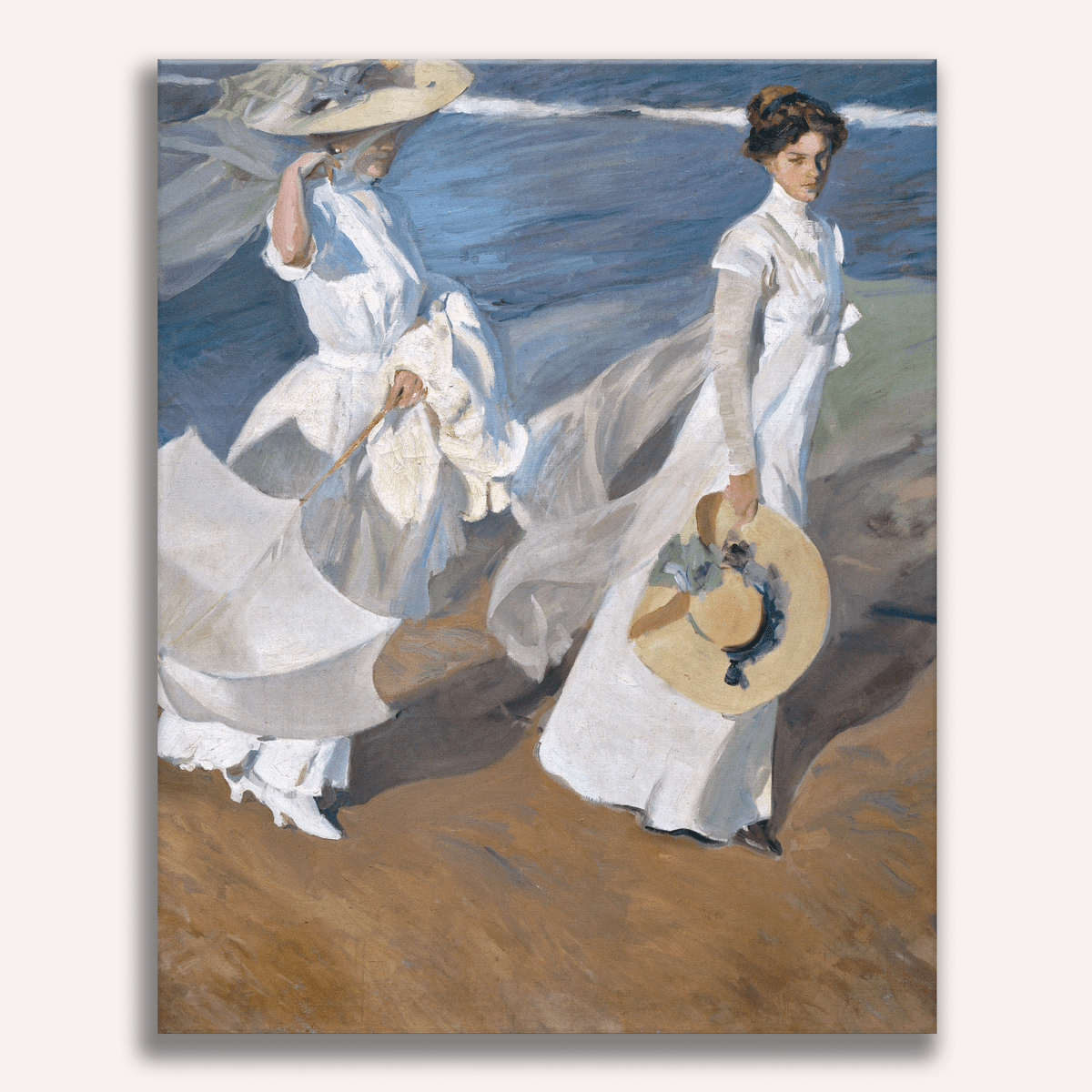Walk on the Beach by Joaquin Sorolla - Number Artist Paint by Numbers Kits