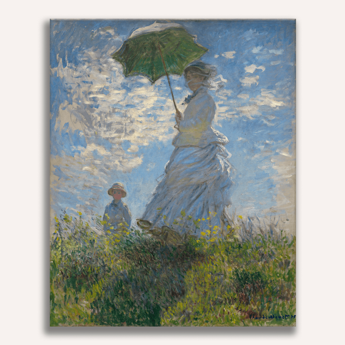 Woman with a Parasol by Claude Monet - Number Artist Paint by Numbers Kits