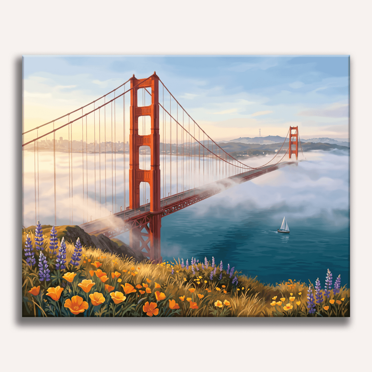 Golden Gate Mist - Number Artist Paint by Numbers Kits