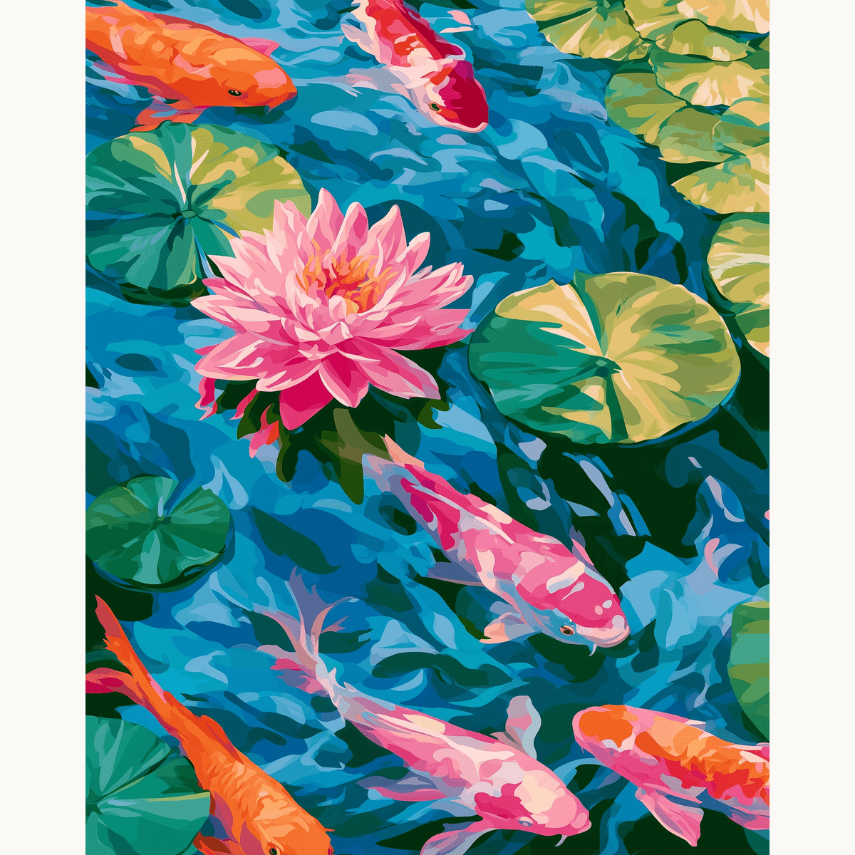Occupied Lily Pond - Number Artist Paint by Numbers Kits