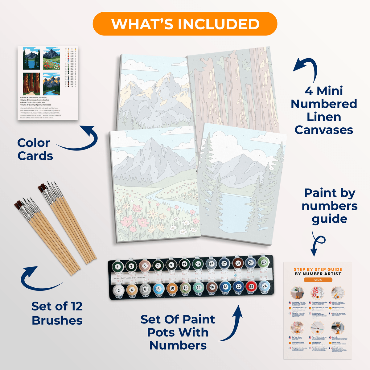 Mountain Serenity - Number Artist Paint by Numbers Kits