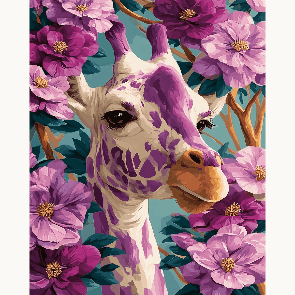 Violet Safari - Number Artist Paint by Numbers Kits