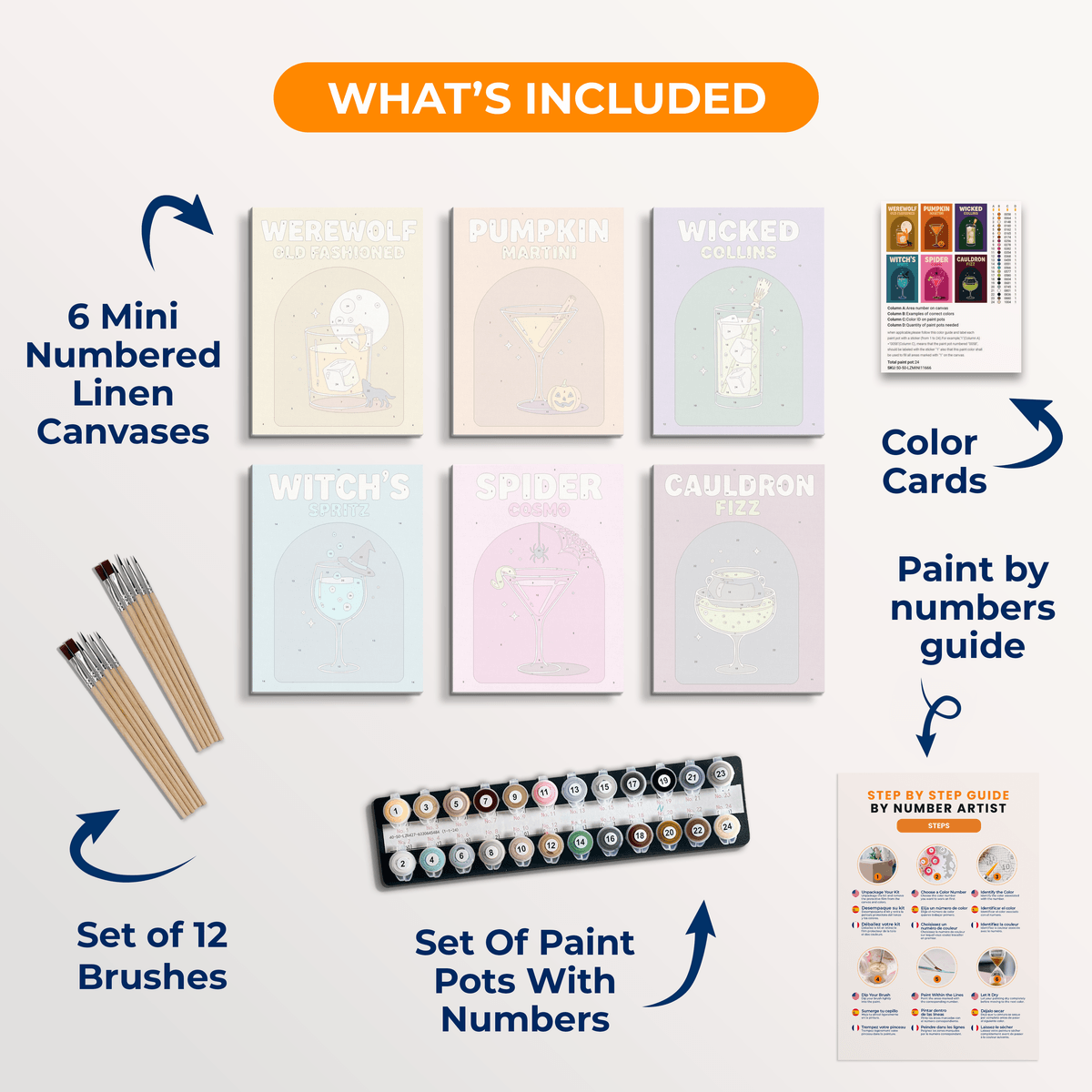 Haunted Happy Hour - Number Artist Paint by Numbers Kits