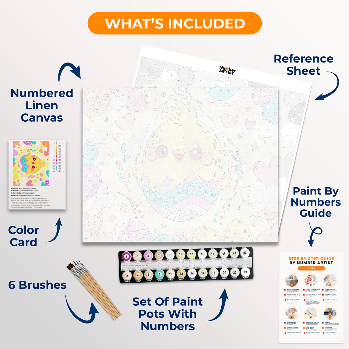 Easter Hatchling - Number Artist Paint by Numbers Kits