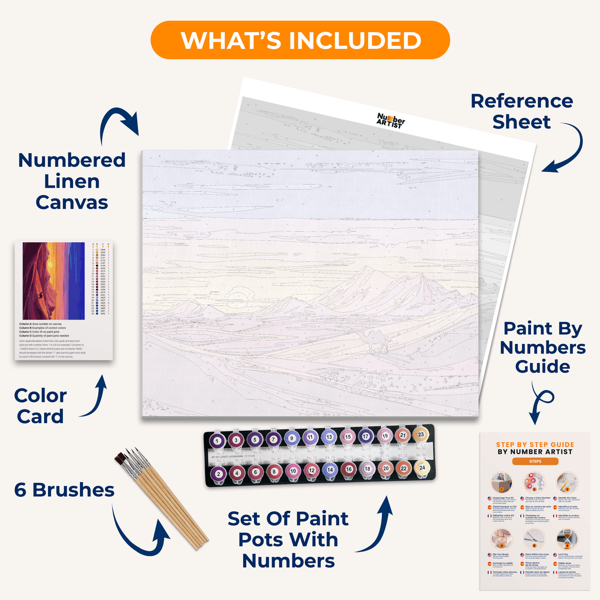 Kashmir - Number Artist Paint by Numbers Kits