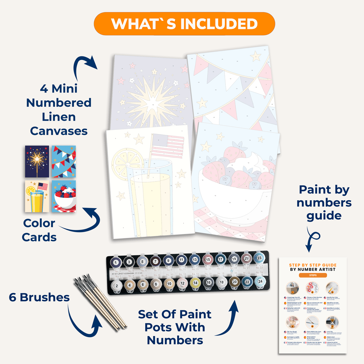 Star-Spangled Celebration - Number Artist Paint by Numbers Kits
