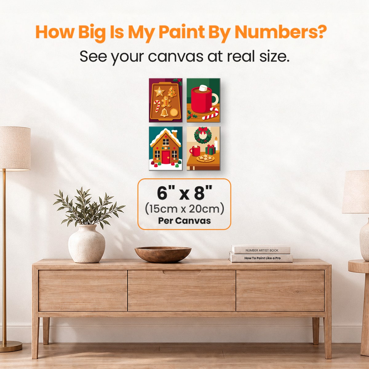 Holiday Baking Cheer - Number Artist Paint by Numbers Kits