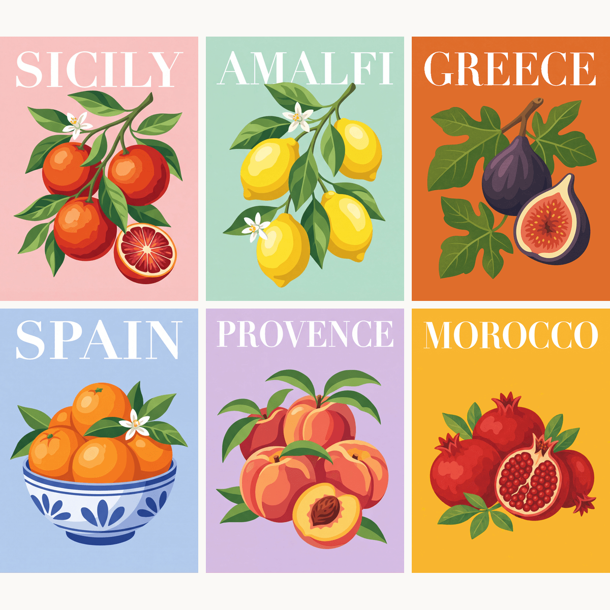 Citrus Grove - Number Artist Paint by Numbers Kits