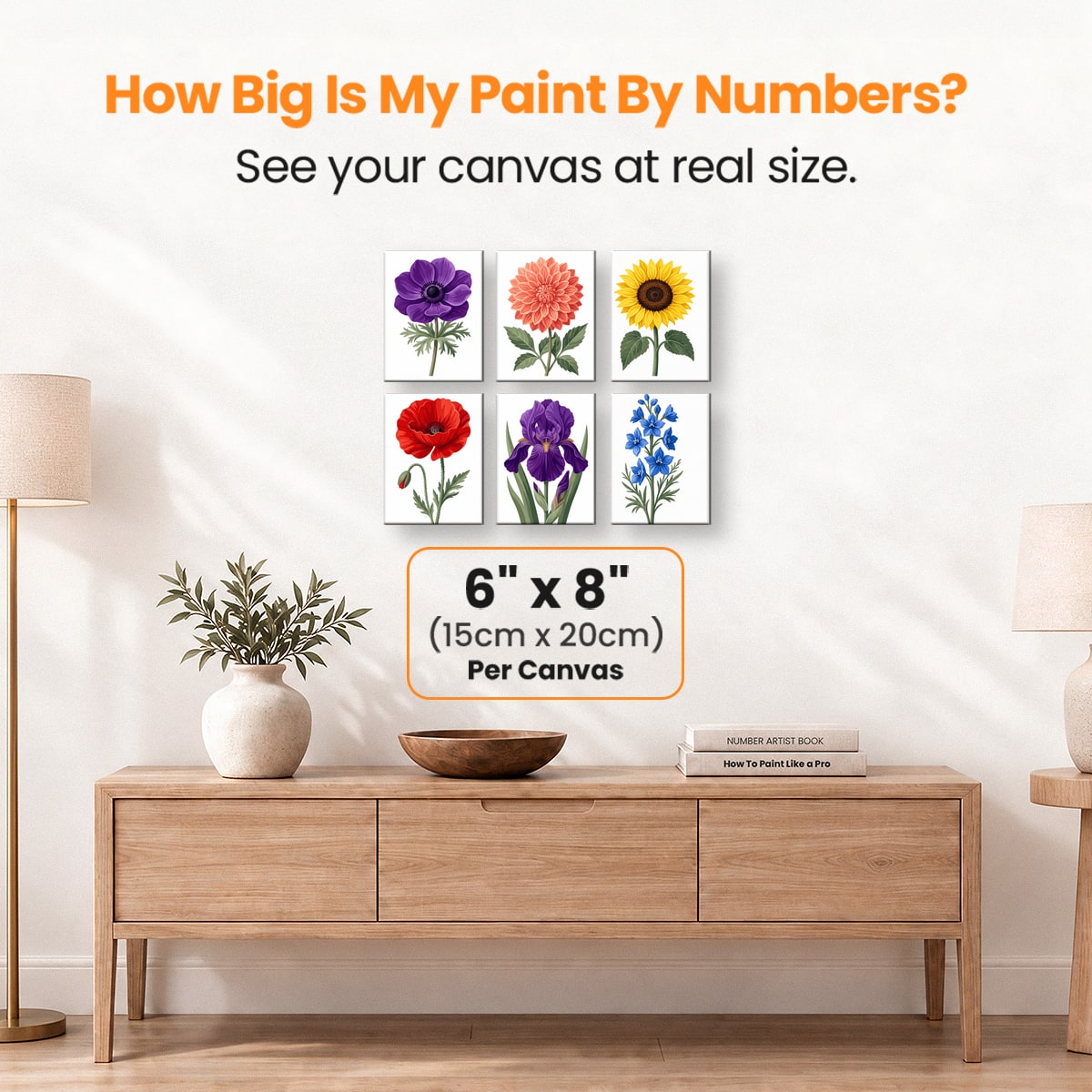 Wildflower Diary - Number Artist Paint by Numbers Kits