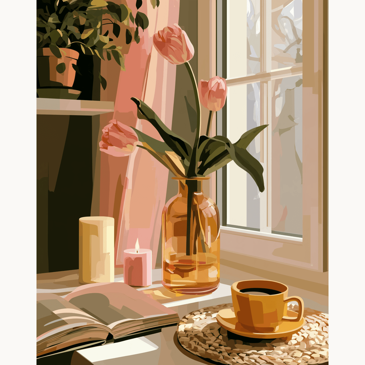 Slow Sunday Morning - Number Artist Paint by Numbers Kits