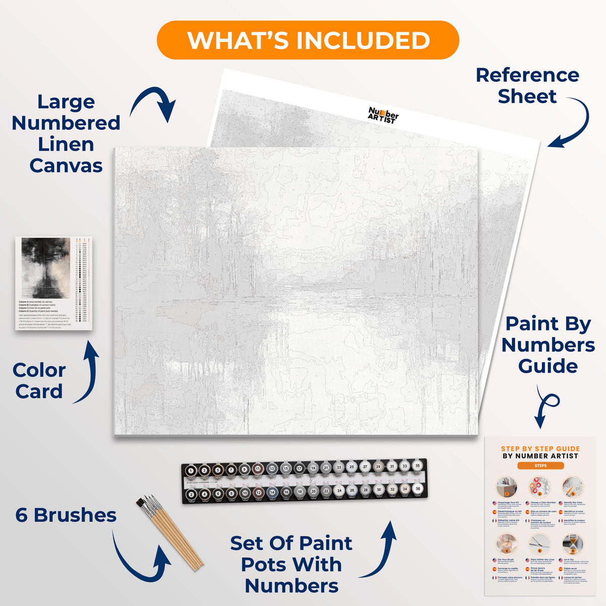 Melancholy ReflectIon - Number Artist Paint by Numbers Kits