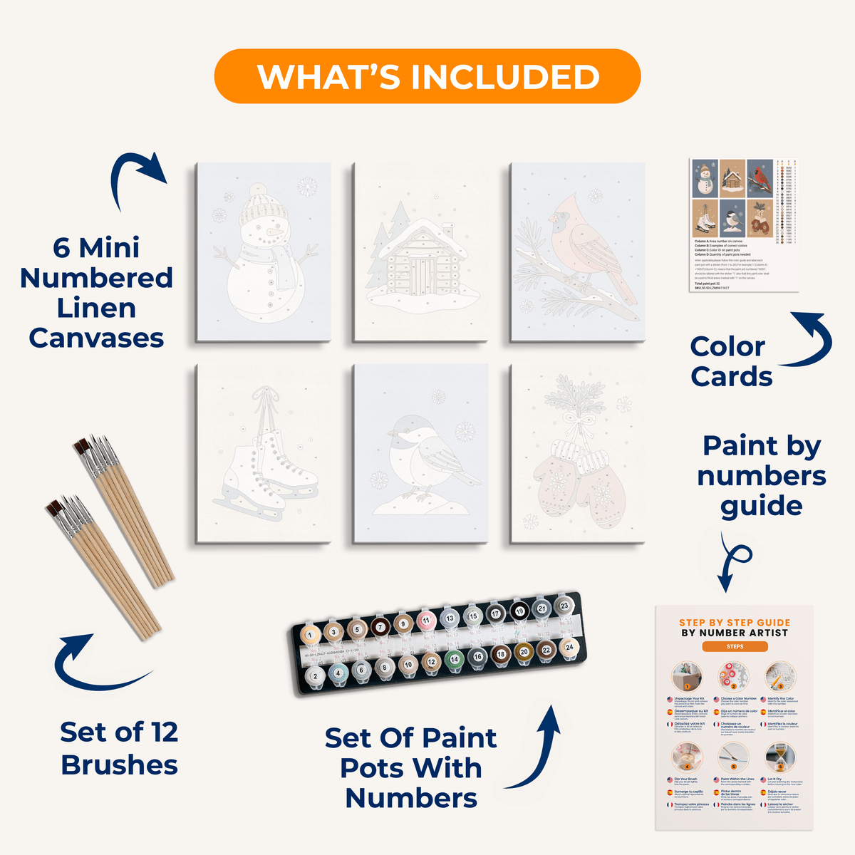 Winter Cozy - Number Artist Paint by Numbers Kits