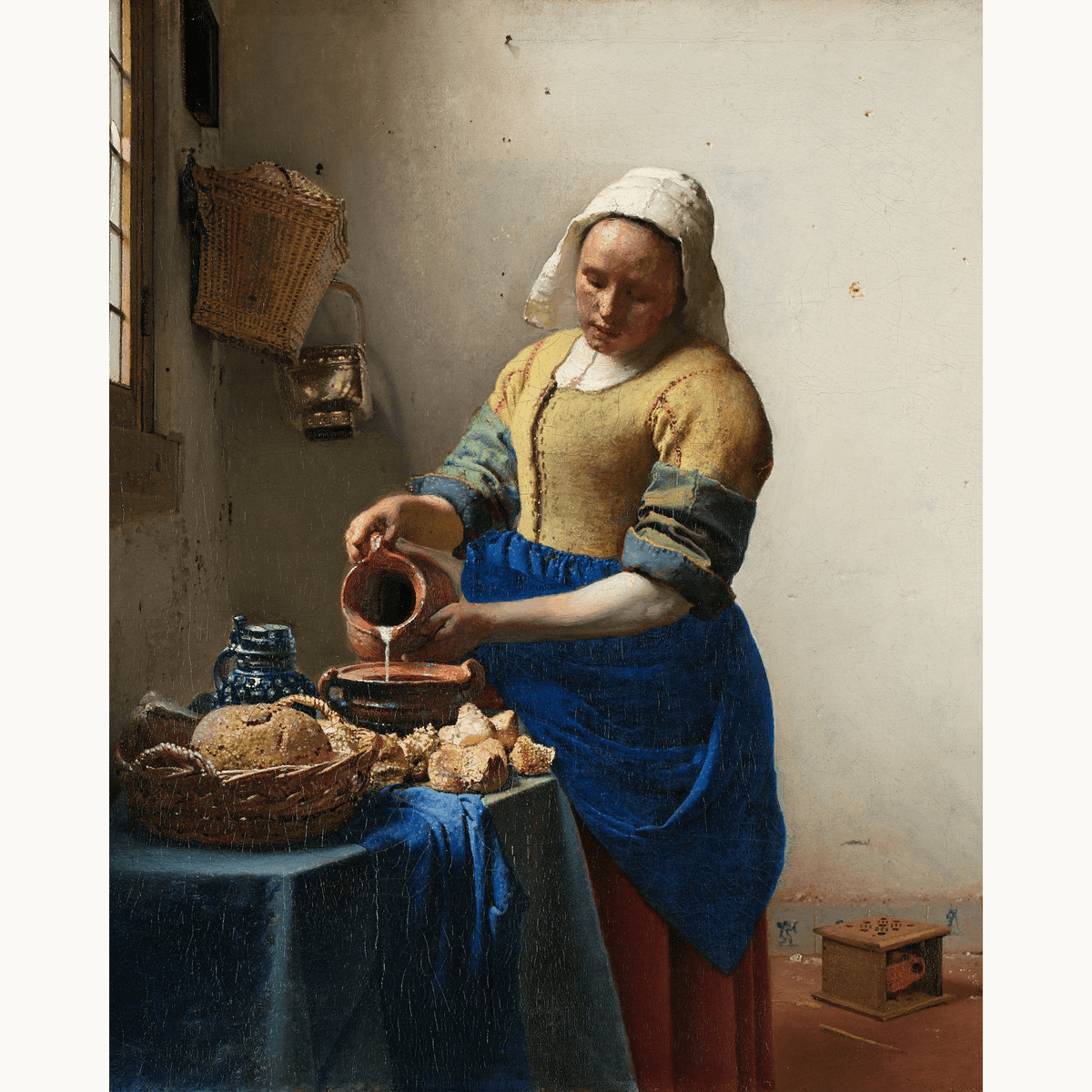 The Milkmaid by Johannes Vermeer - Number Artist Paint by Numbers Kits