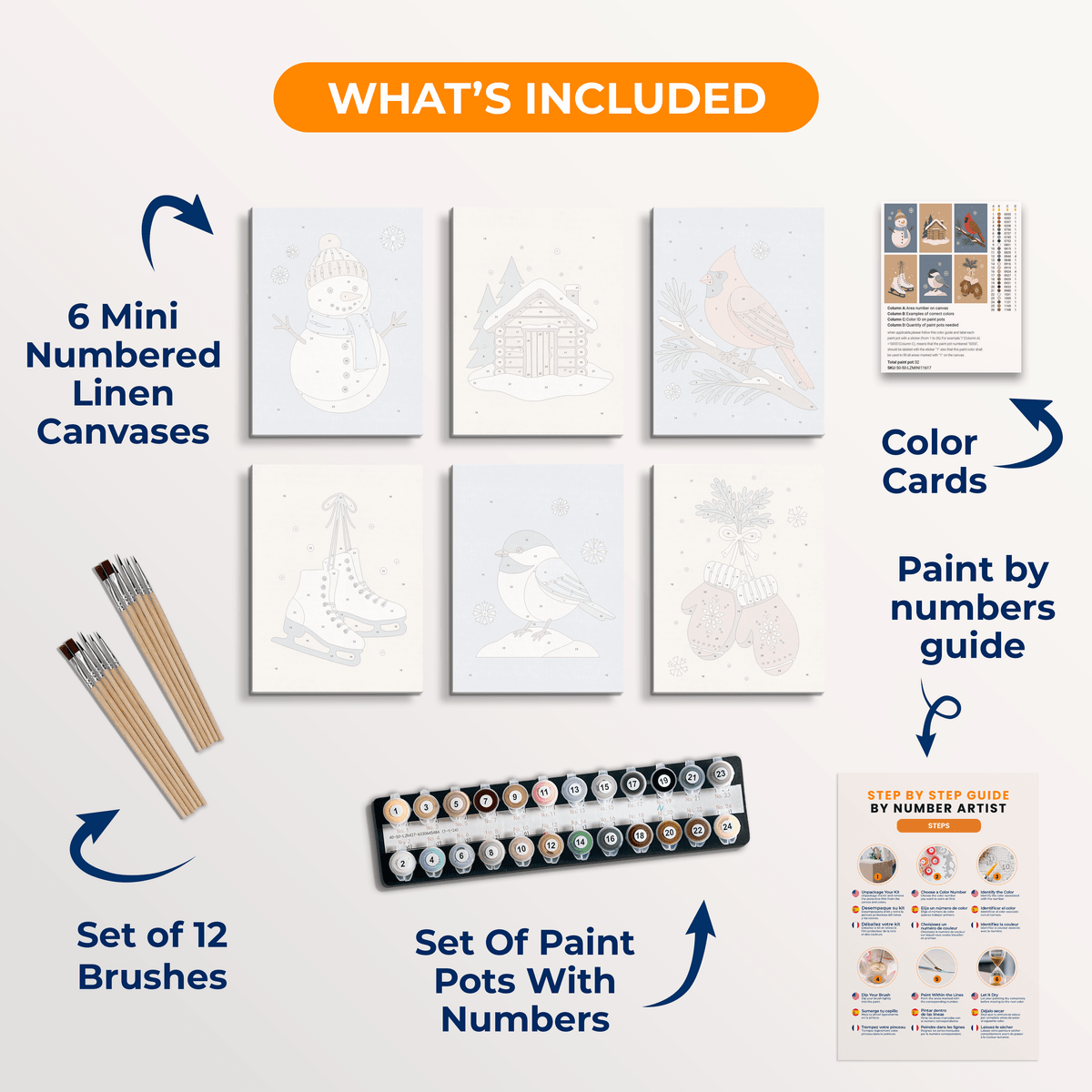 Winter Cozy - Number Artist Paint by Numbers Kits