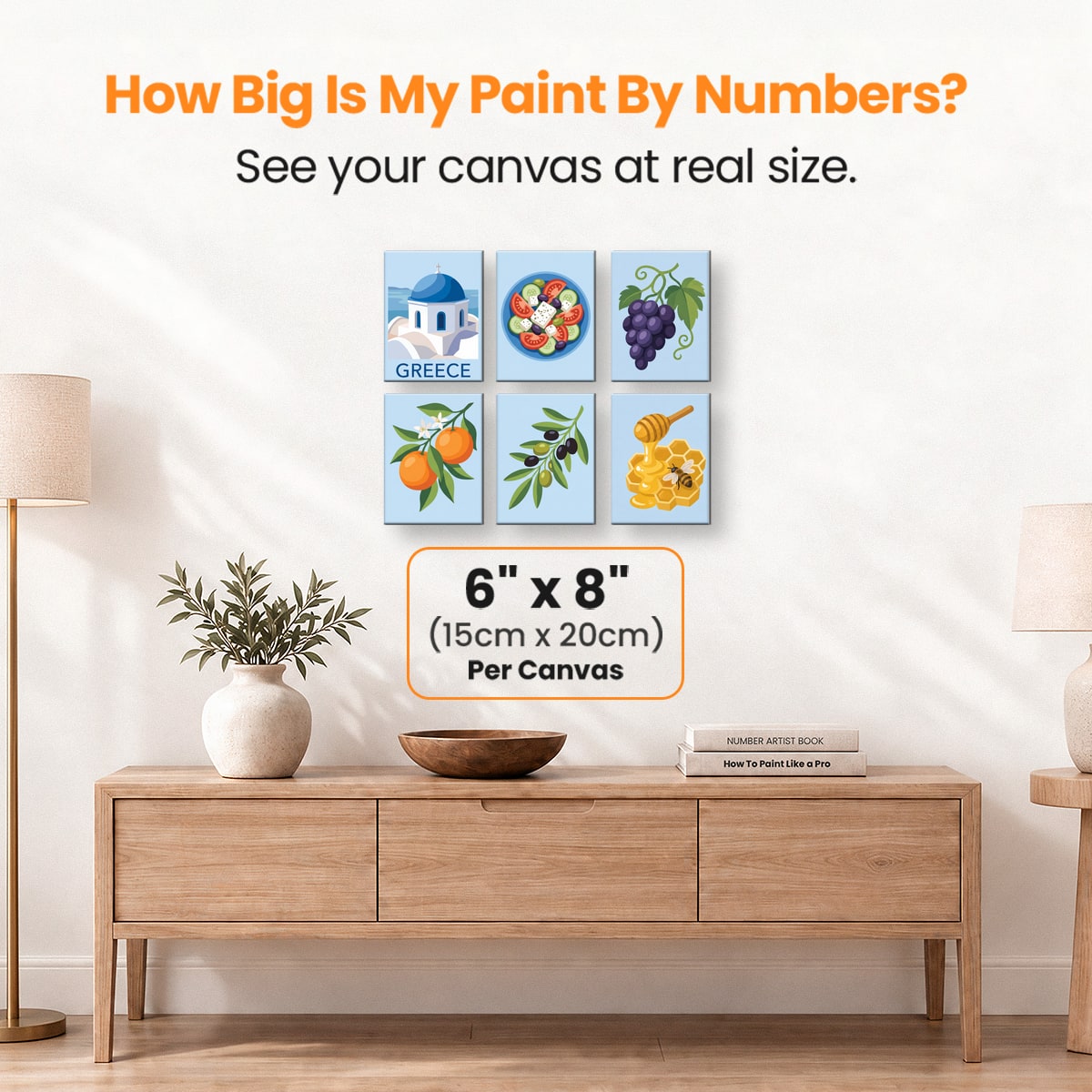 Taste of Greece - Number Artist Paint by Numbers Kits