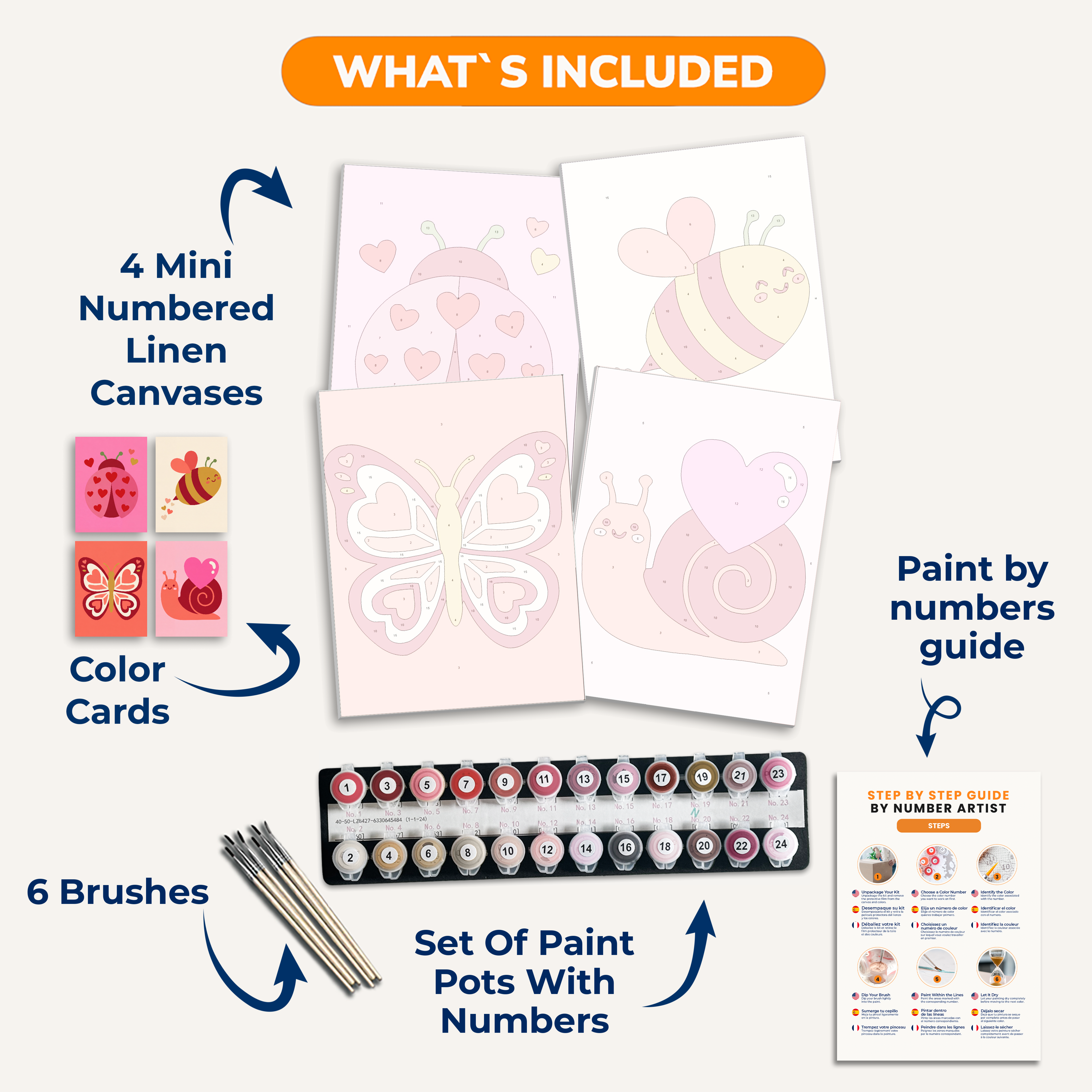 Lovely Critters - Number Artist Paint by Numbers Kits