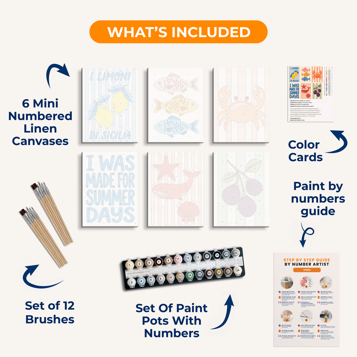 Made for Summer - Number Artist Paint by Numbers Kits